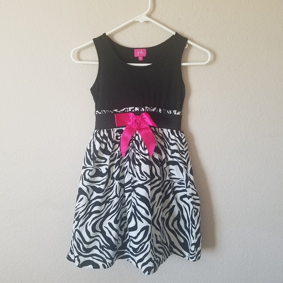 Pinky Other - $5 if Bundled Animal Zebra Striped Girls Dress 8